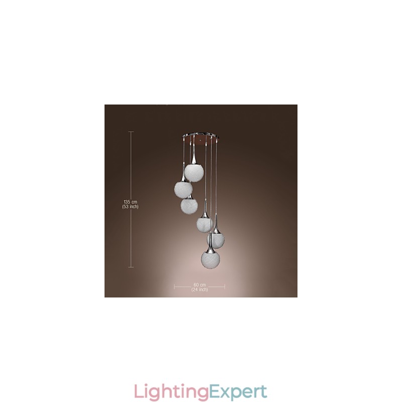 Modern Contemporary Globe Electroplated Metal Flush Mount