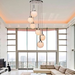 Modern Contemporary Globe Electroplated Metal Flush Mount