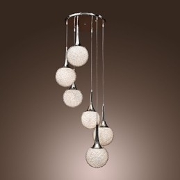 Modern Contemporary Globe Electroplated Metal Flush Mount