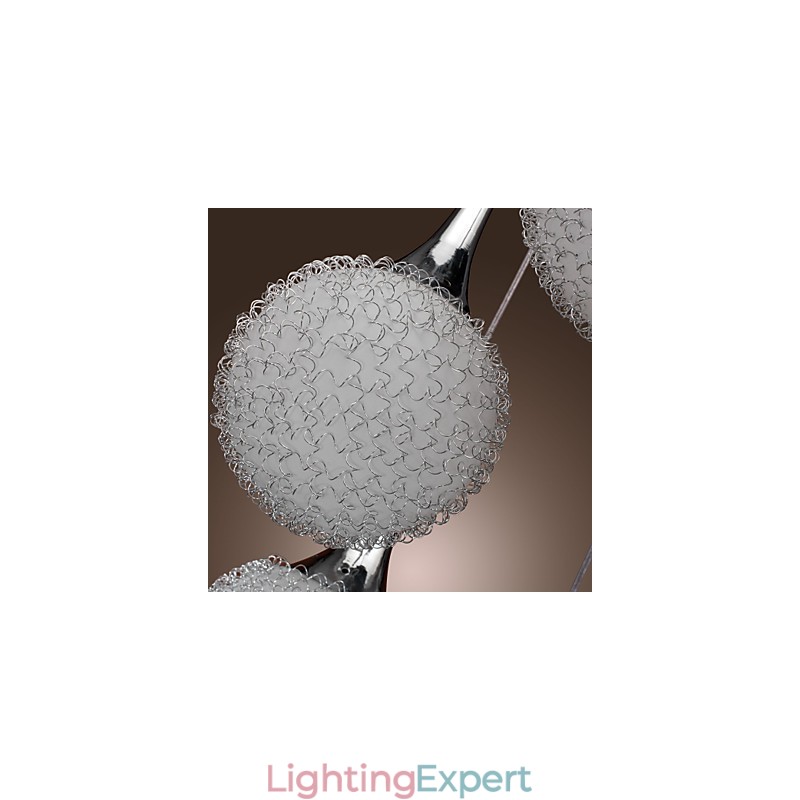 Modern Contemporary Globe Electroplated Metal Flush Mount