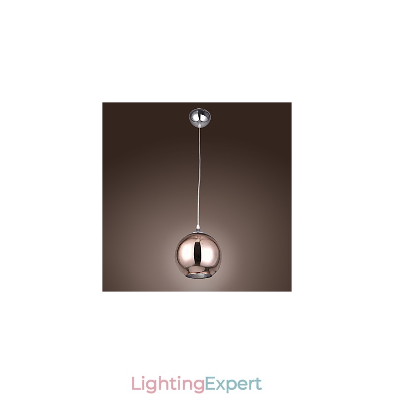 60 Modern Contemporary Globe Electroplated Metal Pendant Light