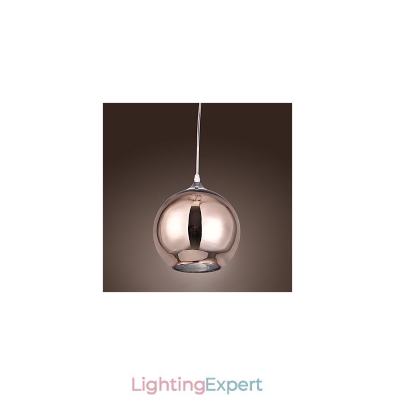 60 Modern Contemporary Globe Electroplated Metal Pendant Light
