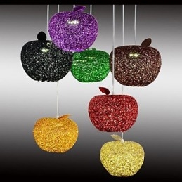 Woven Aluminum Chandelier With Seven Head Lamp Apple