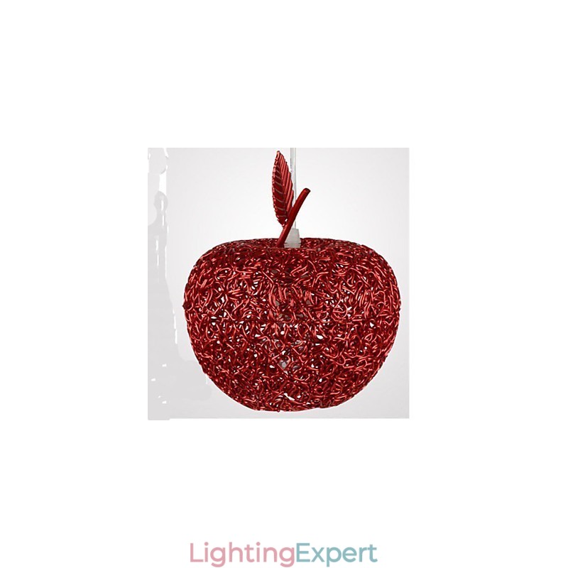 Woven Aluminum Chandelier With Seven Head Lamp Apple