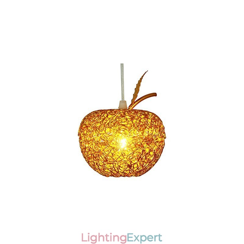 Woven Aluminum Chandelier With Seven Head Lamp Apple
