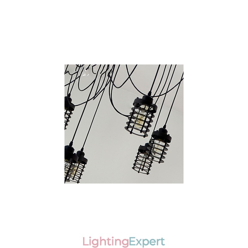 Vintage Edison Multiple Ajustable DIY Ceiling Lamp Light Pendant Lighting Chandelier Modern Chic Industrial Dining