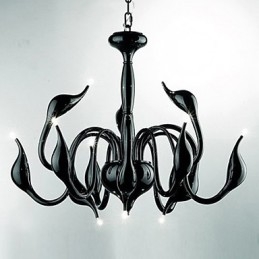 Modern Contemporary Candle Style Electroplated Metal Chandelier