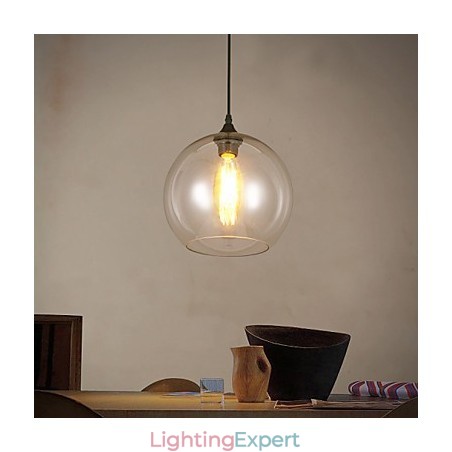 Creative Nordic Contracted Rural Glass Ball Single Head DropLight Creative Nordic Contracted Rural Glass Ball Single Head DropLight