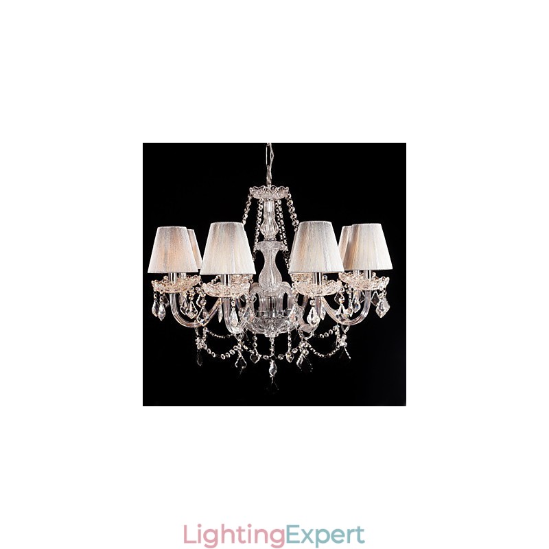 Chandelier Crystal Luxury Modern Living 8 Lights