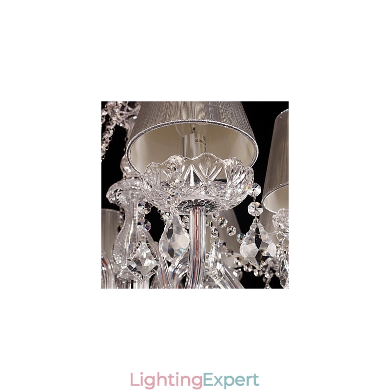 Chandelier Crystal Luxury Modern Living 8 Lights