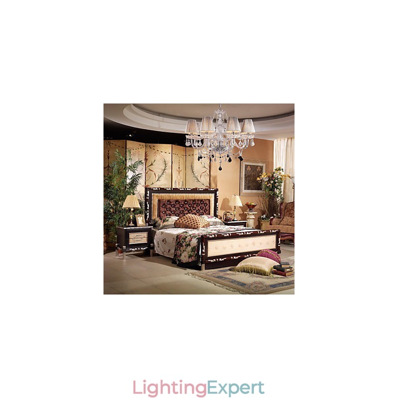 Chandelier Crystal Luxury Modern Living 8 Lights