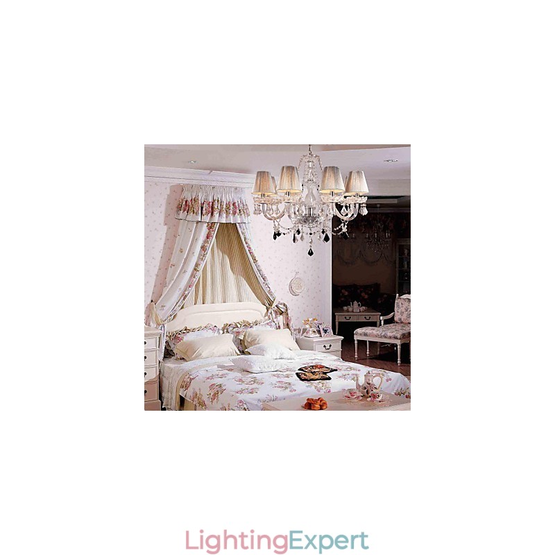 Chandelier Crystal Luxury Modern Living 8 Lights