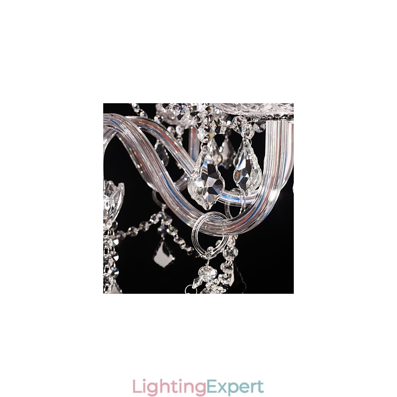 Chandelier Crystal Luxury Modern Living 8 Lights