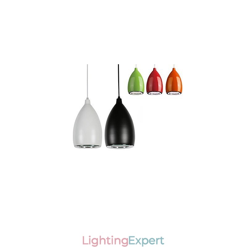 Modern Contemporary Globe Painting Metal Pendant Light