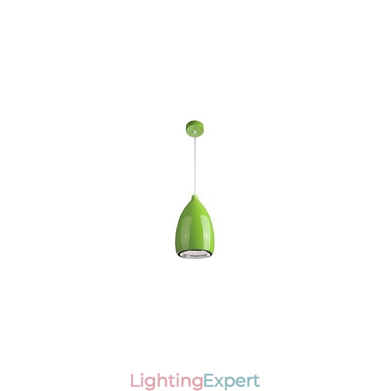 Modern Contemporary Globe Painting Metal Pendant Light