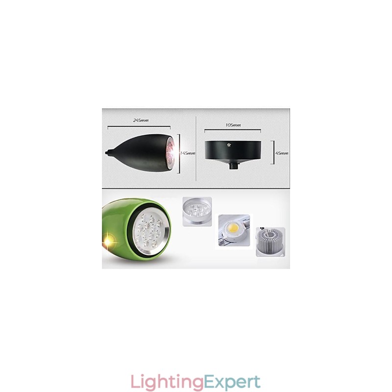 Modern Contemporary Globe Painting Metal Pendant Light