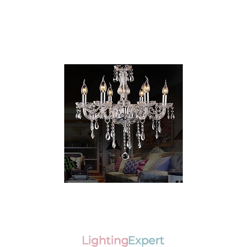 Traditional Classic Vintage Crystal Electroplated Crystal Chandelier