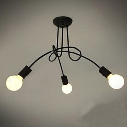 Modern Contemporary Painting Metal Chandelier