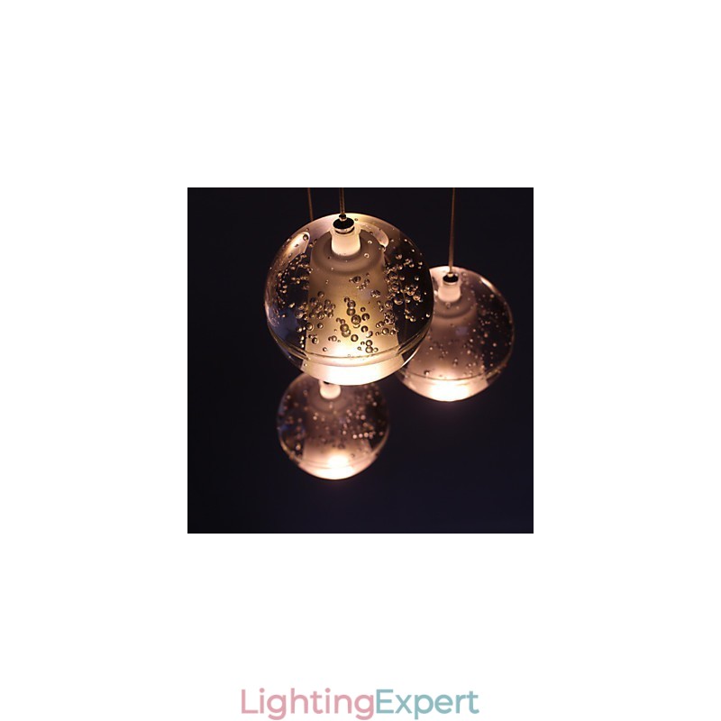 Pendant Light G4 Retroifit 3W Chrome Plating Crystal Modern Contemporary Pendant Lamp