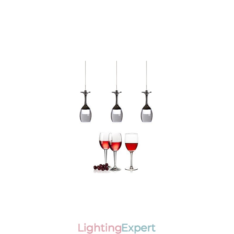 Pendant Lights 3 Lights Long Backplate Modern Contemporary