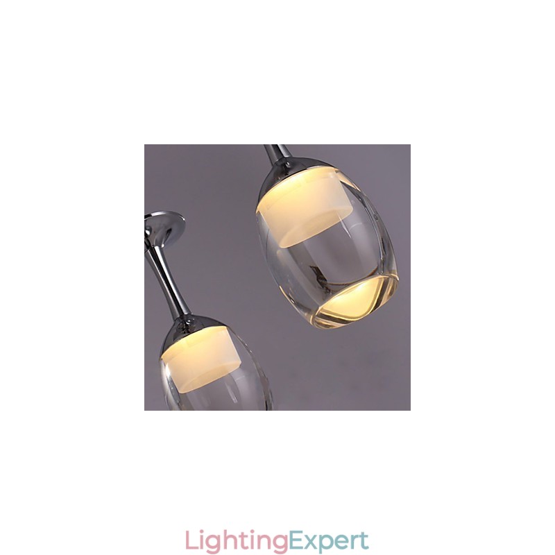 Pendant Lights 3 Lights Long Backplate Modern Contemporary