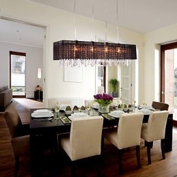 Modern Contemporary Island Crystal Others Metal Pendant Light