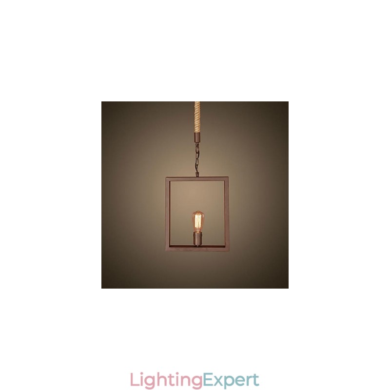 Traditional Classic Rustic Lodge Vintage Retro Country Metal Pendant Light