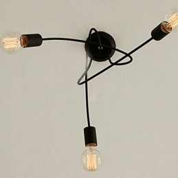 Modern Contemporary Painting Metal Chandelier