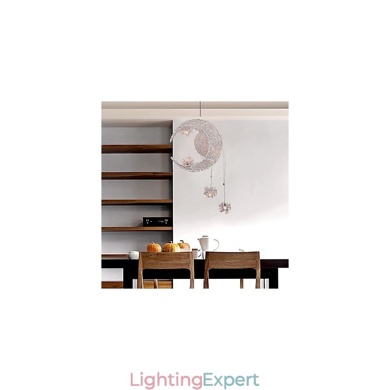 Modern Contemporary Globe Mini Style Electroplated Metal Pendant Light