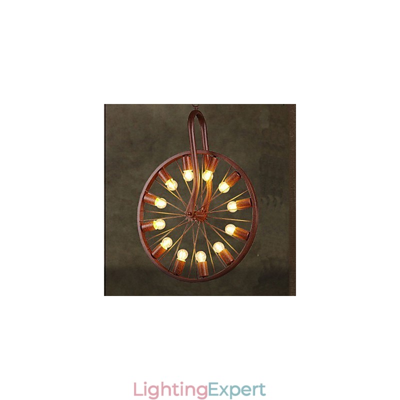 Retro Wheel Pendant To do The Old Industrial Hanging Lamp A