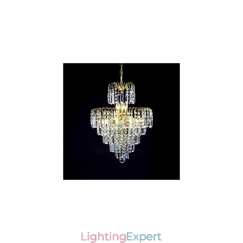 European Style Luxury 6 Lights Chandelier In Crown Shape