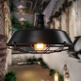 Pendant Lights American Country Retro Wrought Iron Contemporary and Contracted Warehouse Droplight