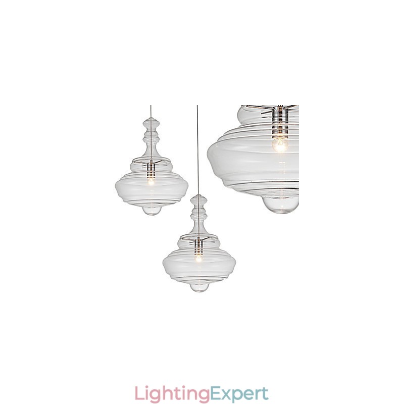 Artistic Pendant Lamp 1 Light Modern SimplicityColorless Clear Glass