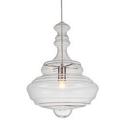 Artistic Pendant Lamp 1 Light Modern SimplicityColorless Clear Glass