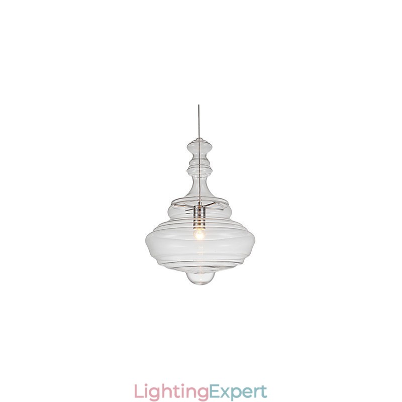 Artistic Pendant Lamp 1 Light Modern SimplicityColorless Clear Glass