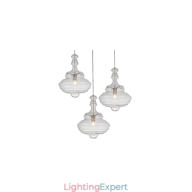 Artistic Pendant Lamp 1 Light Modern SimplicityColorless Clear Glass