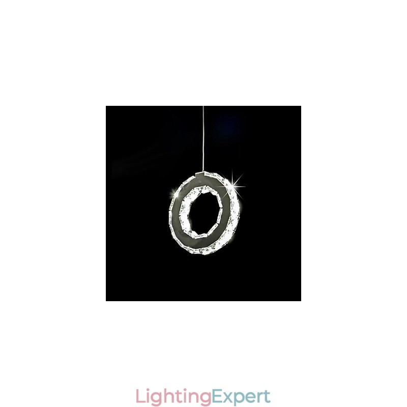 Modern Contemporary Crystal Metal Pendant Light