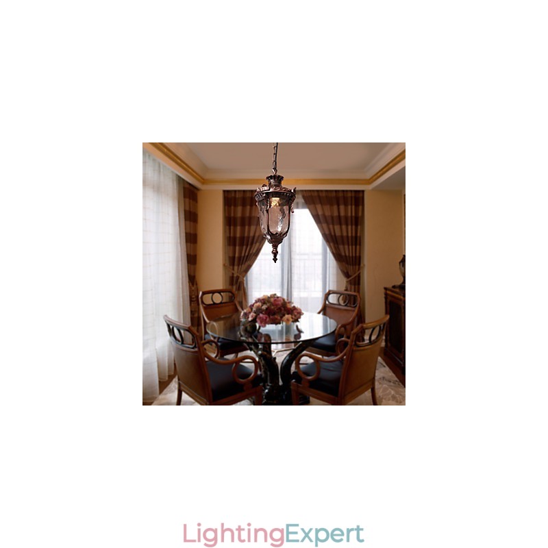 Antique Inspired Pendant Light with 1 Light