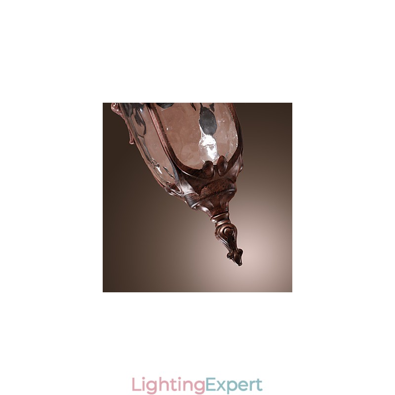 Antique Inspired Pendant Light with 1 Light