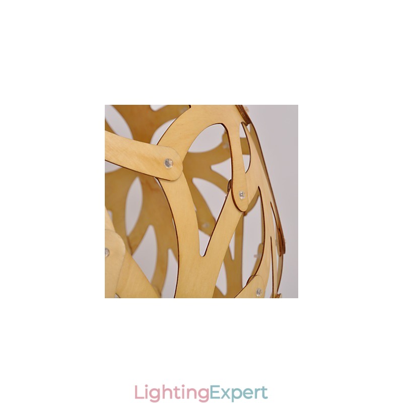 Retro Country Wood Bamboo Pendant Light