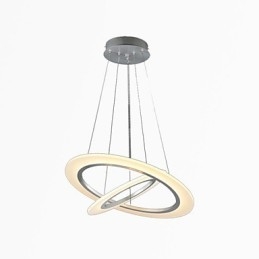 Acrylic Pendant Light Ceiling Hanging Chandelier Lamps Fixtures with 2 rings