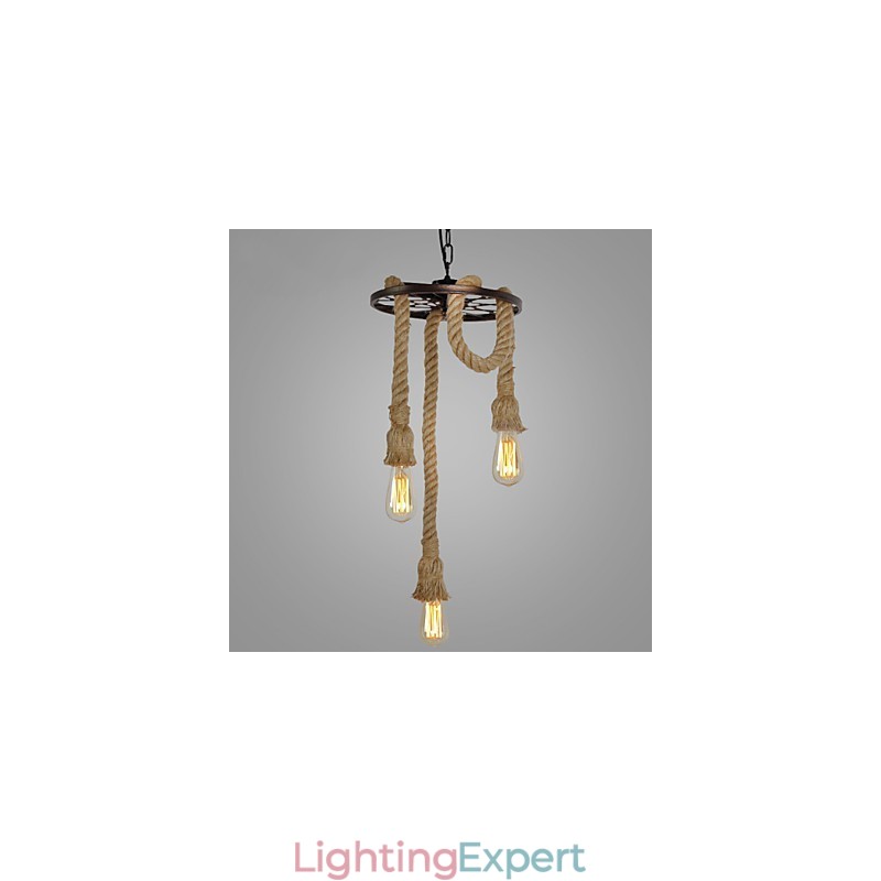Retro Mini Style Electroplated Metal Pendant Light