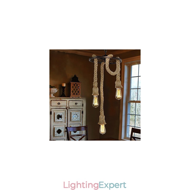 Retro Mini Style Electroplated Metal Pendant Light