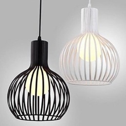American Retro Contracted Wrought Iron Birdcage Chandelier Lamp Light