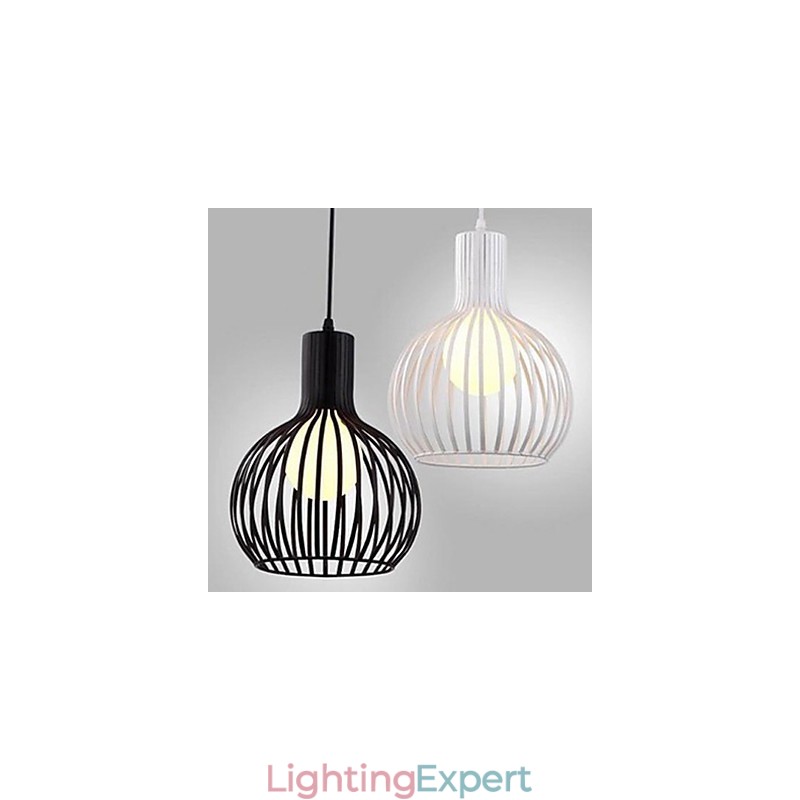 American Retro Contracted Wrought Iron Birdcage Chandelier Lamp Light