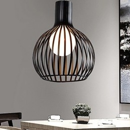 American Retro Contracted Wrought Iron Birdcage Chandelier Lamp Light