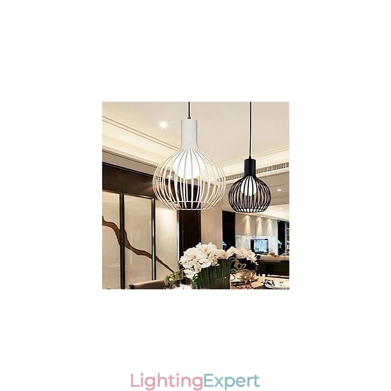 American Retro Contracted Wrought Iron Birdcage Chandelier Lamp Light