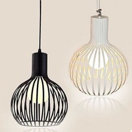 American Retro Contracted Wrought Iron Birdcage Chandelier Lamp Light
