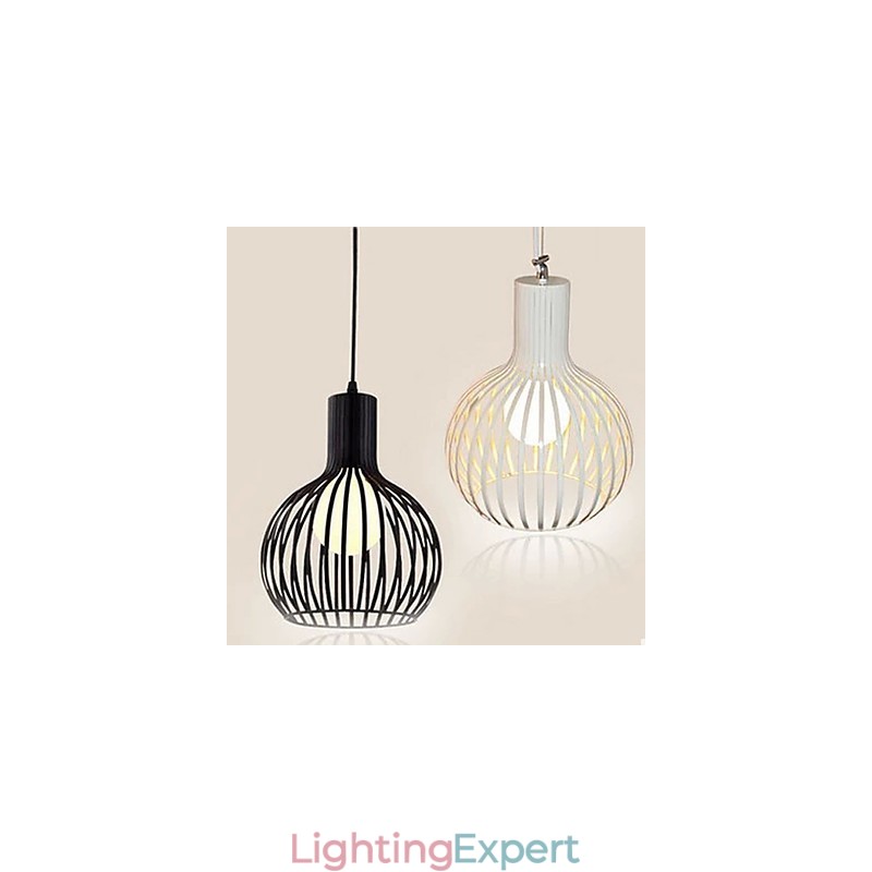 American Retro Contracted Wrought Iron Birdcage Chandelier Lamp Light