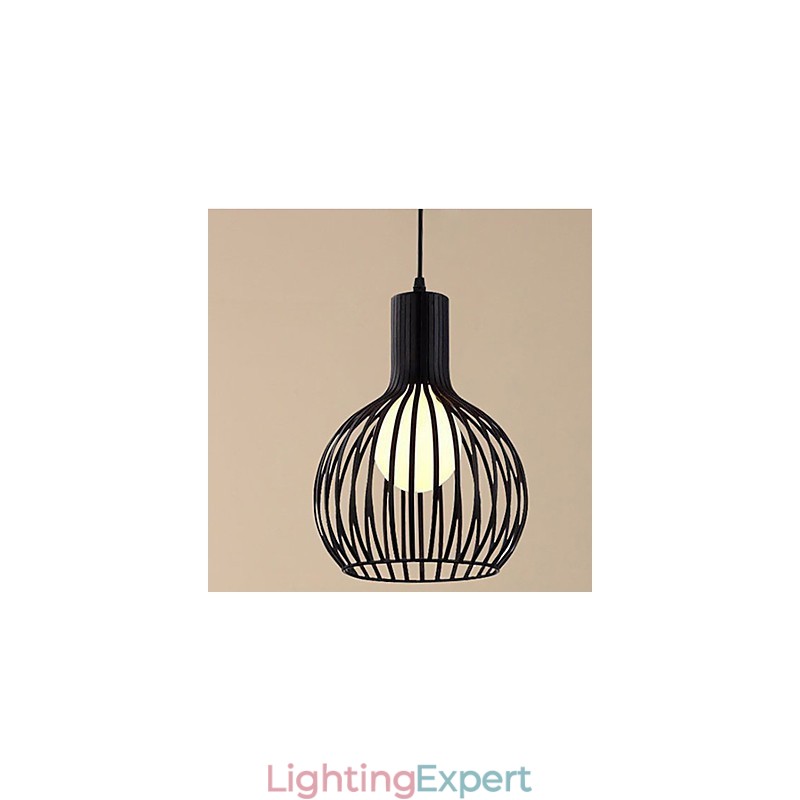 American Retro Contracted Wrought Iron Birdcage Chandelier Lamp Light